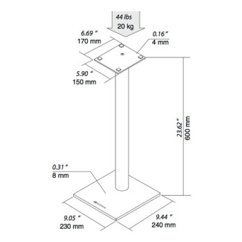 Norstone Epur Stand Silver 2