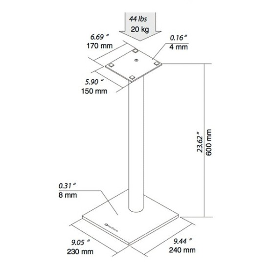 Norstone Epur Stand Silver
